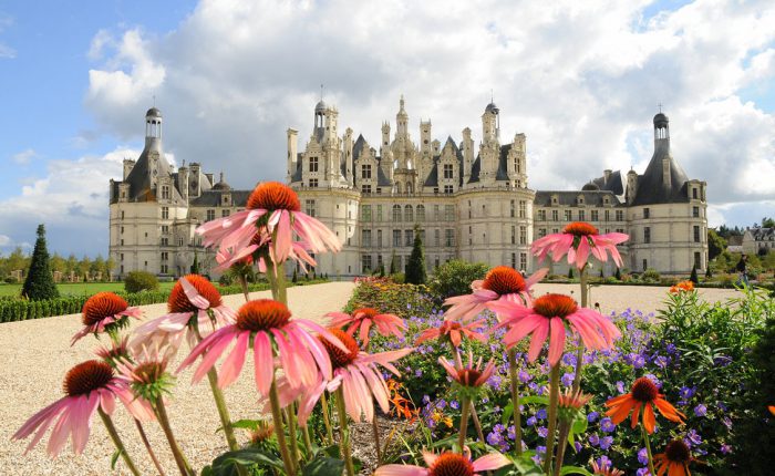 Blumen im Schloss Chambord