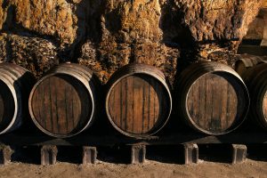 Barriques im Weingut